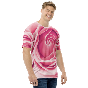 Pink Rose Men's T-shirt by Design Express