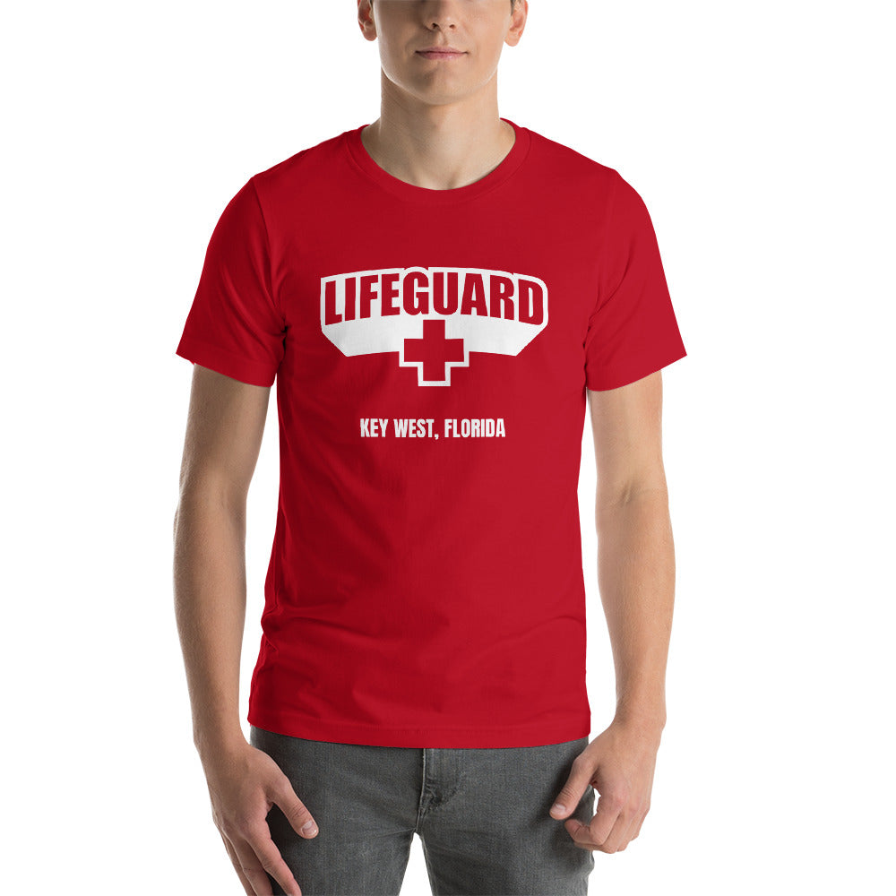 suffix spurv ryste Lifeguard [Customizable] Red Unisex T-Shirt – Design Express