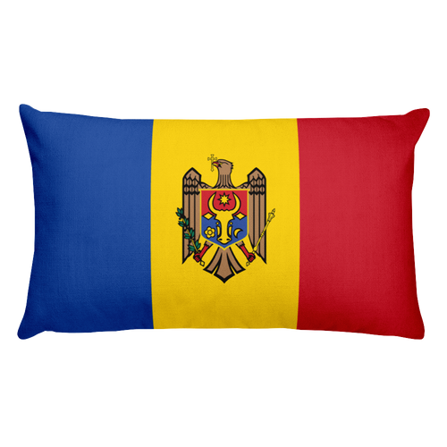 Default Title Moldova Flag Allover Print Rectangular Pillow Home by Design Express