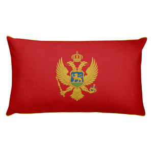 Default Title Montenegro Flag Allover Print Rectangular Pillow Home by Design Express