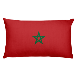 Default Title Morocco Flag Allover Print Rectangular Pillow Home by Design Express