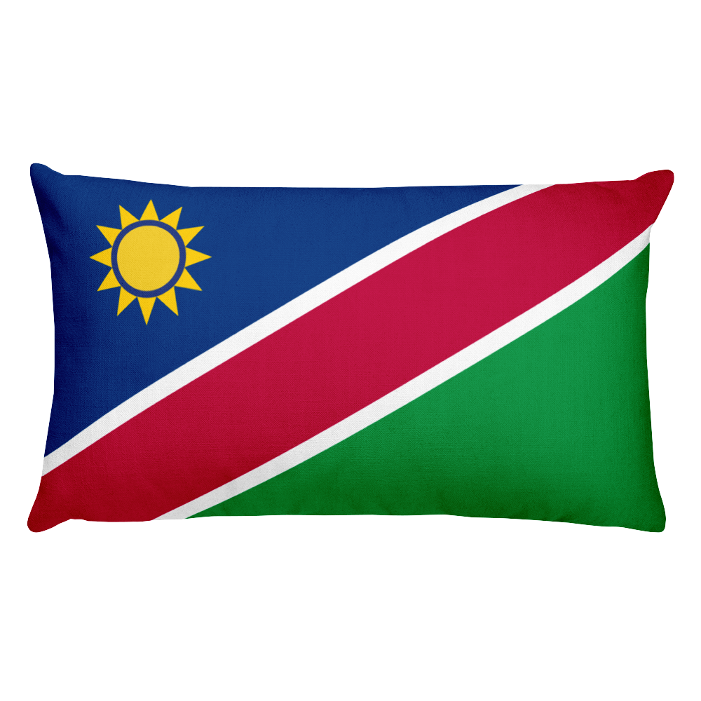 Default Title Namibia Flag Allover Print Rectangular Pillow Home by Design Express