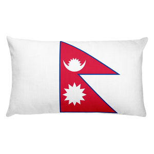 Default Title Nepal Flag Allover Print Rectangular Pillow Home by Design Express
