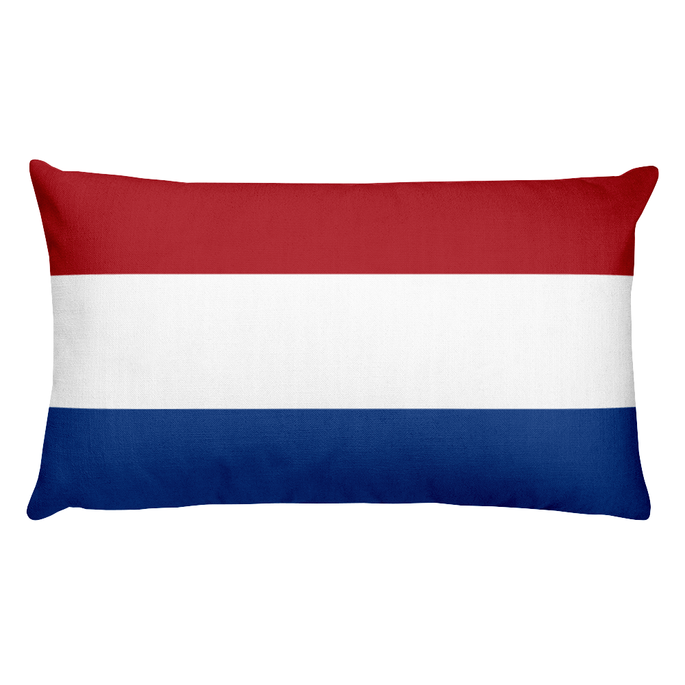 Default Title Netherlands Flag Allover Print Rectangular Pillow Home by Design Express