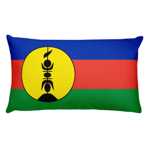 Default Title New Caledonia Flag Allover Print Rectangular Pillow Home by Design Express