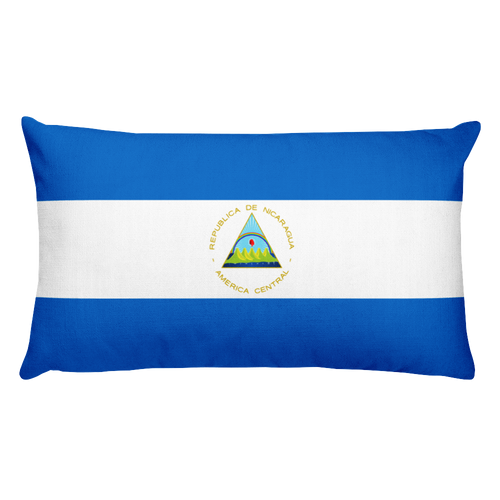 Default Title Nicaragua Flag Allover Print Rectangular Pillow Home by Design Express