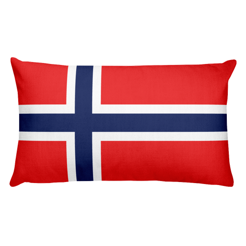 Default Title Norway Flag Allover Print Rectangular Pillow Home by Design Express