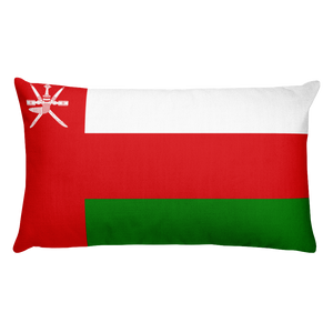 Default Title Oman Flag Allover Print Rectangular Pillow Home by Design Express