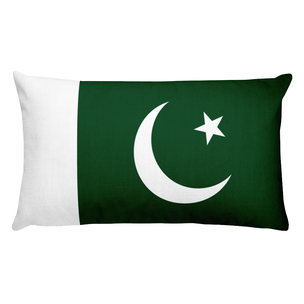 Default Title Pakistan Flag Allover Print Rectangular Pillow Home by Design Express