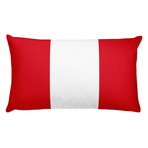 Default Title Peru Flag Allover Print Rectangular Pillow Home by Design Express