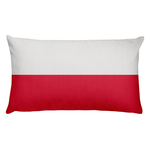 Default Title Poland Flag Allover Print Rectangular Pillow Home by Design Express
