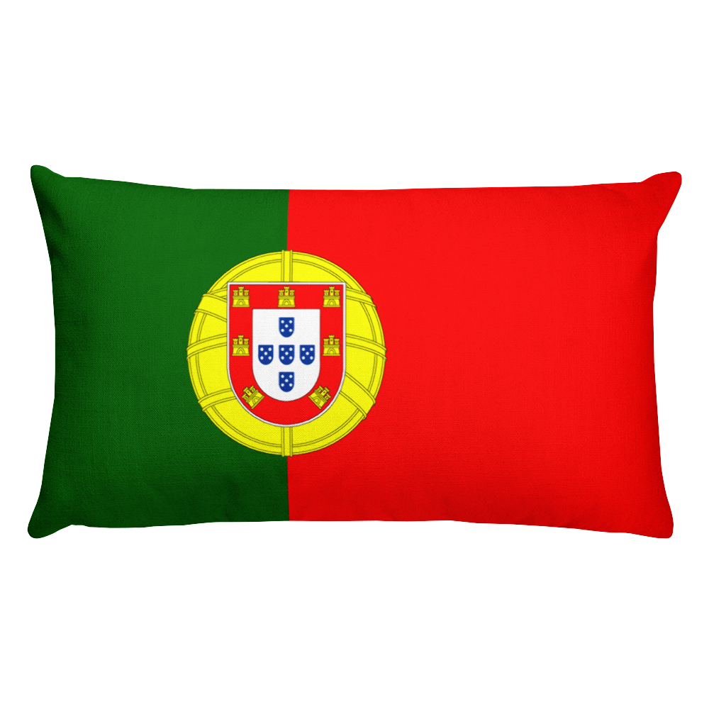 Default Title Portugal Flag Allover Print Rectangular Pillow Home by Design Express
