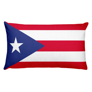 Default Title Puerto Rico Flag Allover Print Rectangular Pillow Home by Design Express