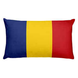 Default Title Romania Flag Allover Print Rectangular Pillow Home by Design Express