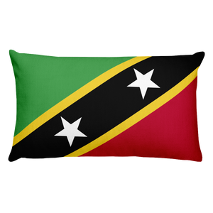 Default Title Saint Kitts and Nevis Flag Allover Print Rectangular Pillow Home by Design Express
