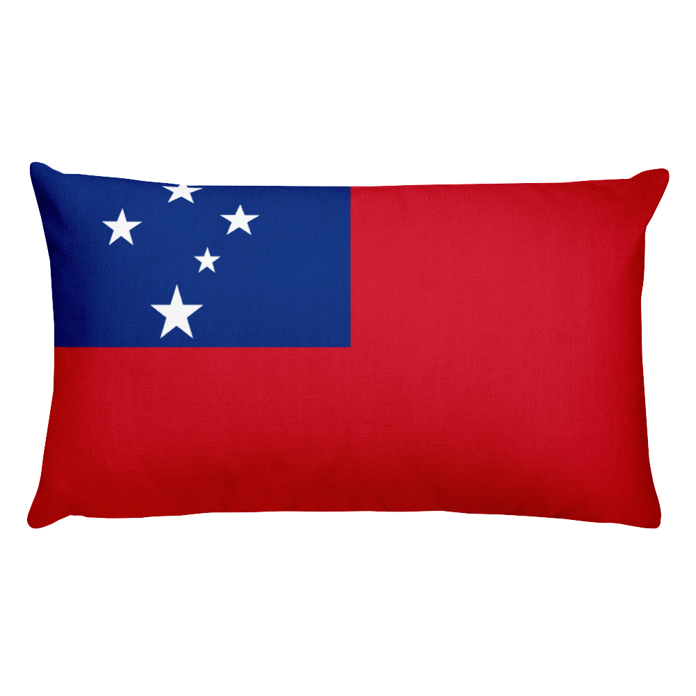 Default Title Samoa Flag Allover Print Rectangular Pillow Home by Design Express