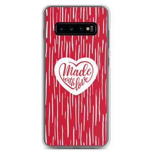 Samsung Galaxy S10+ Made With Love (Heart) Samsung Case by Design Express