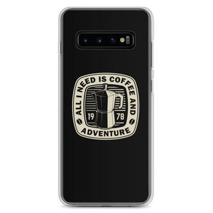 Samsung Galaxy S10+ All I Need Is Coffee And Adventure Samsung Case by Design Express