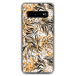 Samsung Galaxy S10+ Tiger Seamless Pattern Samsung Case by Design Express