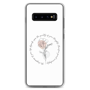 Samsung Galaxy S10+ the happiness of your life deppends upon the quality of your thoughts Samsung Case by Design Express