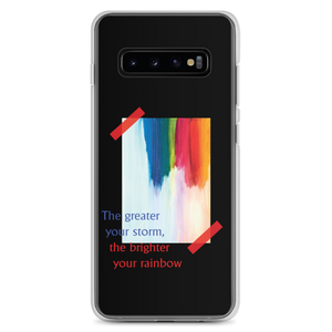 Samsung Galaxy S10+ Rainbow Samsung Case Black by Design Express