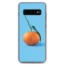 Samsung Galaxy S10+ Orange on Blue Samsung Case by Design Express