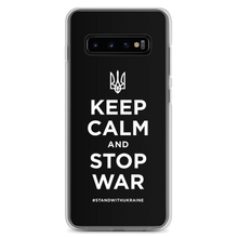 Samsung Galaxy S10+ Keep Calm and Stop War (Support Ukraine) White Print Samsung Case by Design Express