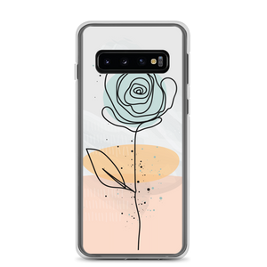 Samsung Galaxy S10 Pasty Flower Line Samsung Case by Design Express