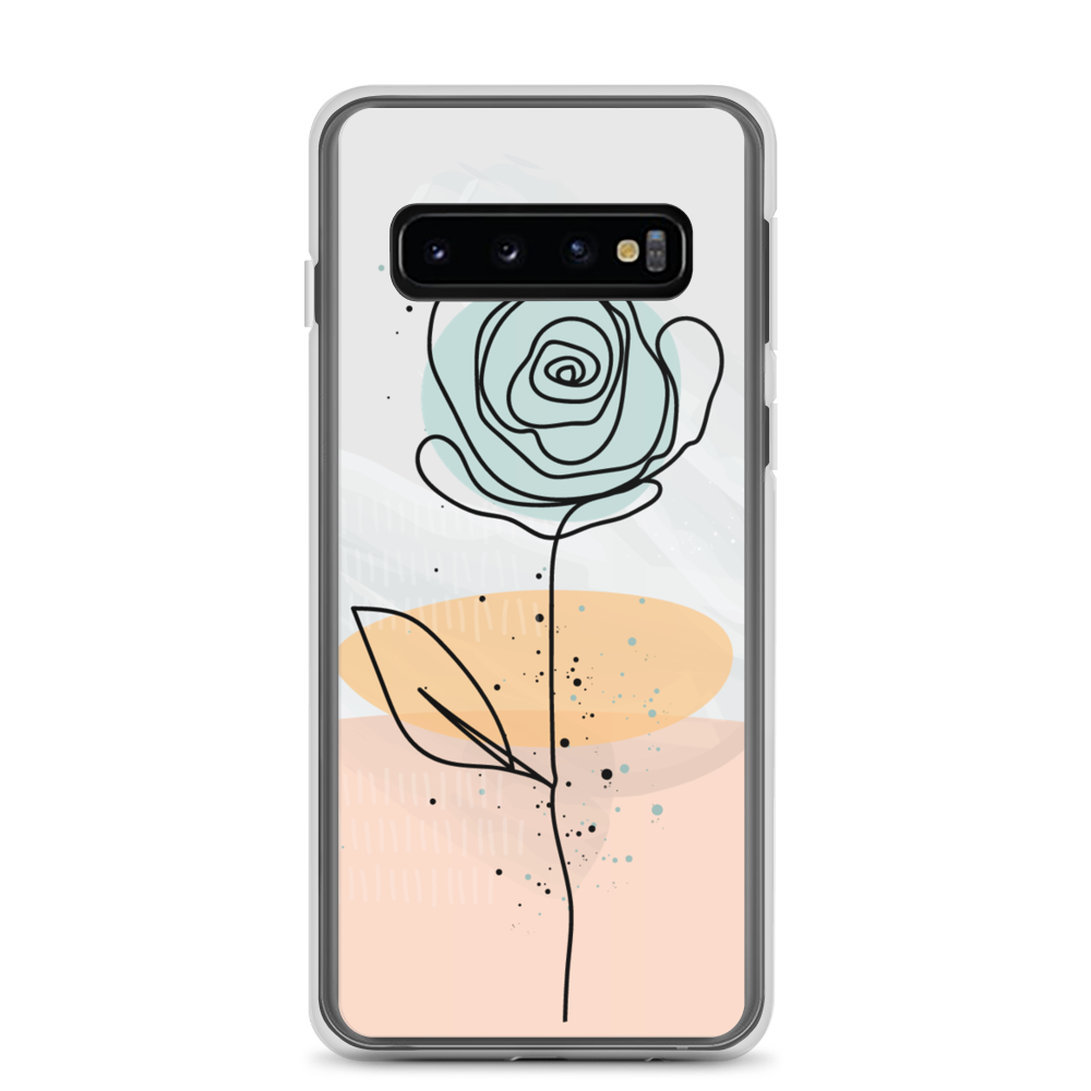 Samsung Galaxy S10 Pasty Flower Line Samsung Case by Design Express