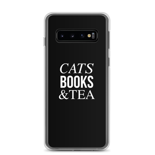 Samsung Galaxy S10 Cats Books Tea (Funny) Samsung Case by Design Express