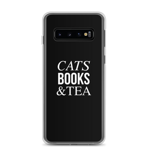 Samsung Galaxy S10 Cats Books Tea (Funny) Samsung Case by Design Express