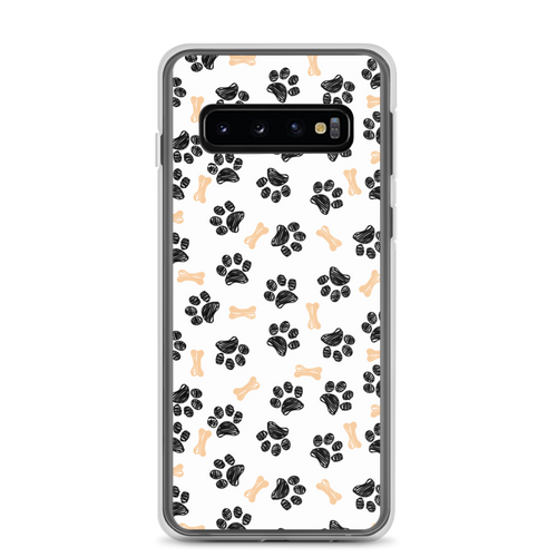 Samsung Galaxy S10 Dog Paws and Bones Pattern Samsung Case by Design Express