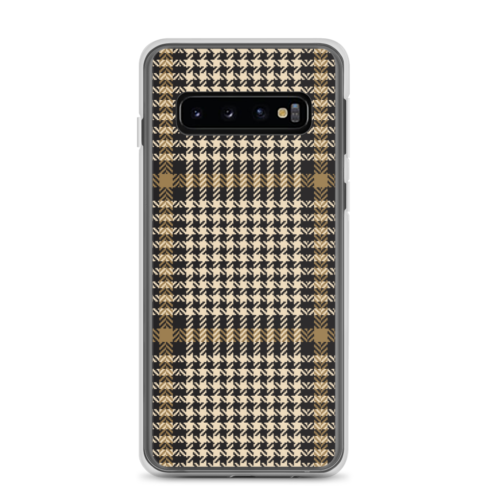 Samsung Galaxy S10 Herringbone Glen Plaid Pattern Samsung Case by Design Express