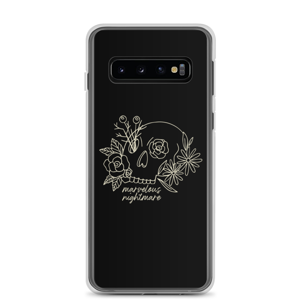 Samsung Galaxy S10 Marvelous Nightmare Flower Skull Samsung Case by Design Express