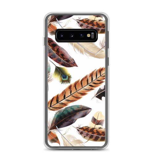 Samsung Galaxy S10 Feathers Pattern Samsung Case by Design Express