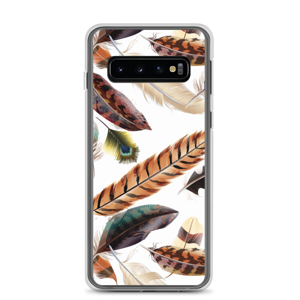 Samsung Galaxy S10 Feathers Pattern Samsung Case by Design Express