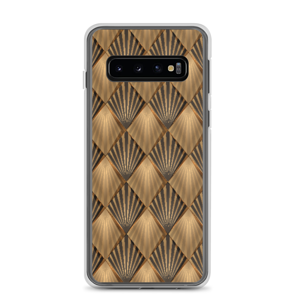 Samsung Galaxy S10 Golden Art Deco Pattern Samsung Case by Design Express