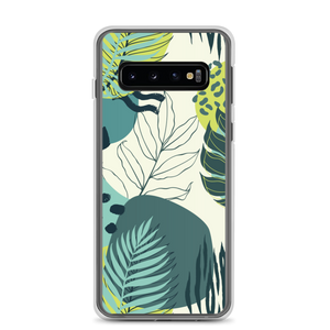 Samsung Galaxy S10 Fresh Tropical Leaf Pattern Samsung Case by Design Express