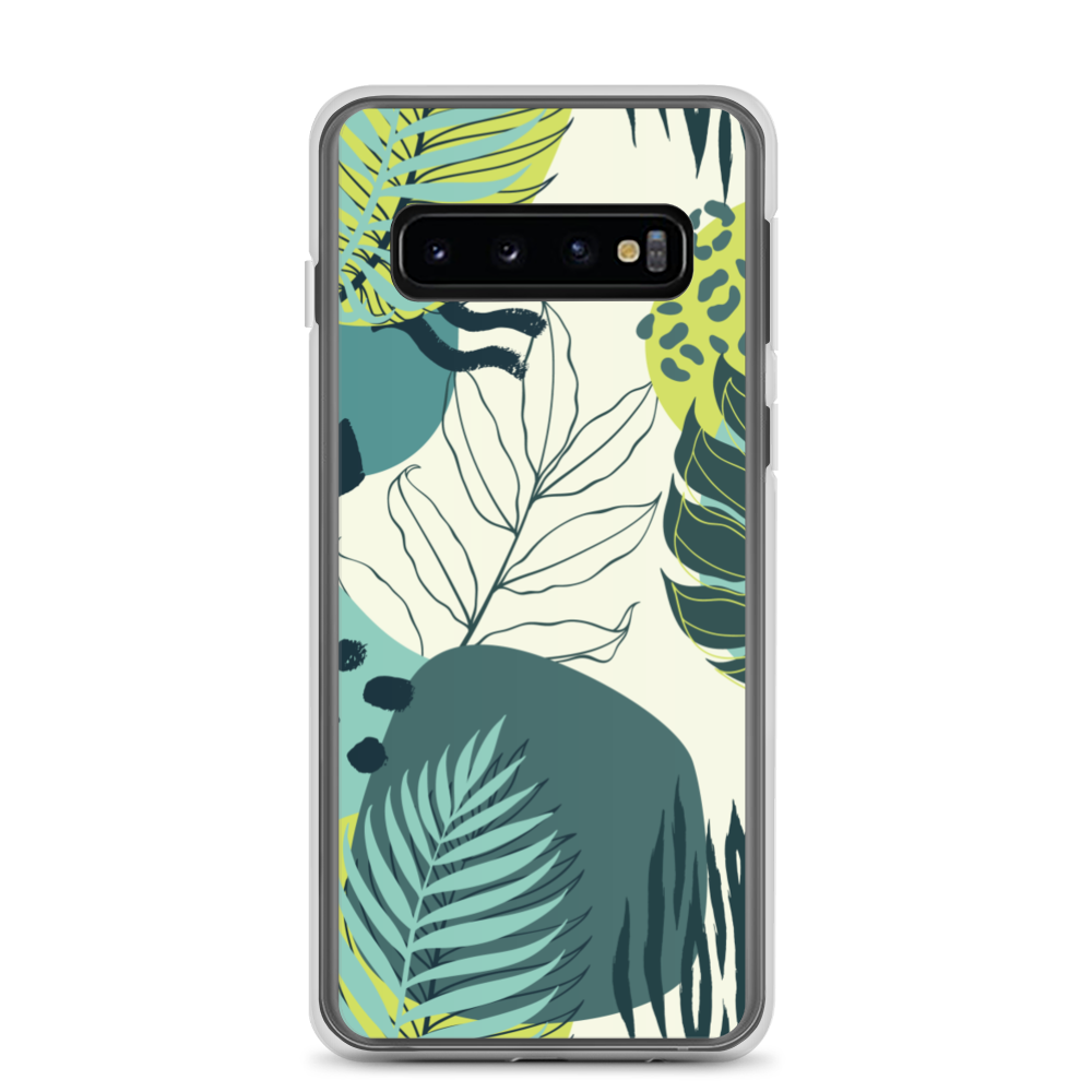 Samsung Galaxy S10 Fresh Tropical Leaf Pattern Samsung Case by Design Express