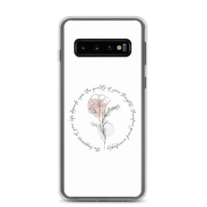 Samsung Galaxy S10 the happiness of your life deppends upon the quality of your thoughts Samsung Case by Design Express