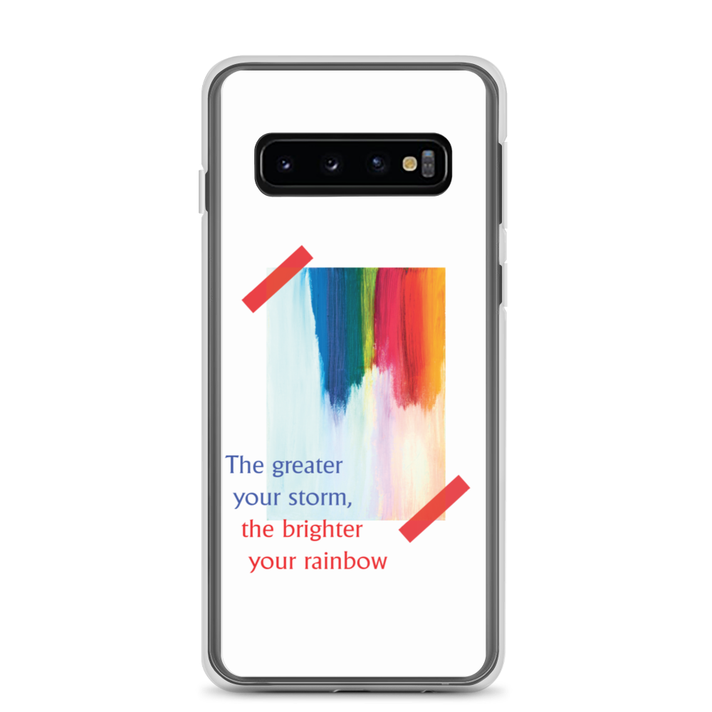 Samsung Galaxy S10 Rainbow Samsung Case White by Design Express