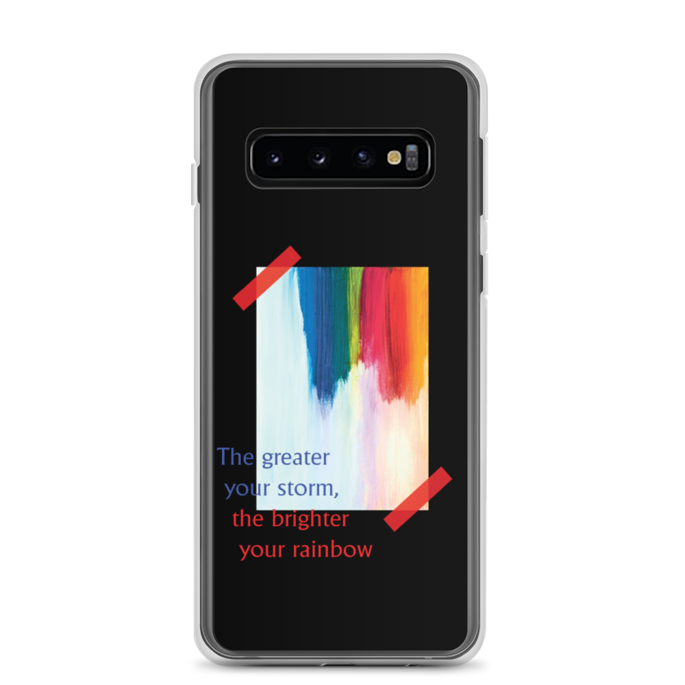 Samsung Galaxy S10 Rainbow Samsung Case Black by Design Express