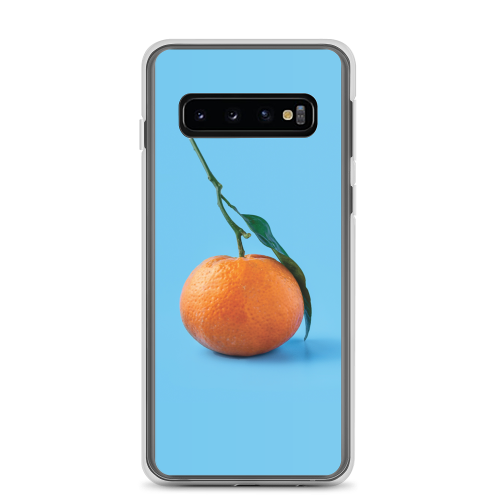 Samsung Galaxy S10 Orange on Blue Samsung Case by Design Express