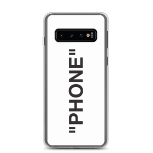 Samsung Galaxy S10 "PRODUCT" Series "PHONE" Samsung Case White by Design Express
