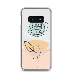 Samsung Galaxy S10e Pasty Flower Line Samsung Case by Design Express