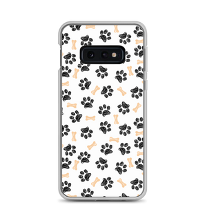 Samsung Galaxy S10e Dog Paws and Bones Pattern Samsung Case by Design Express