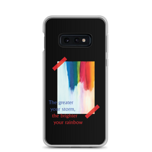 Samsung Galaxy S10e Rainbow Samsung Case Black by Design Express