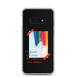 Samsung Galaxy S10e Rainbow Samsung Case Black by Design Express