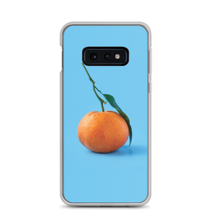 Samsung Galaxy S10e Orange on Blue Samsung Case by Design Express