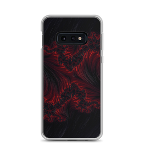 Samsung Galaxy S10e Black Red Fractal Art Samsung Case by Design Express